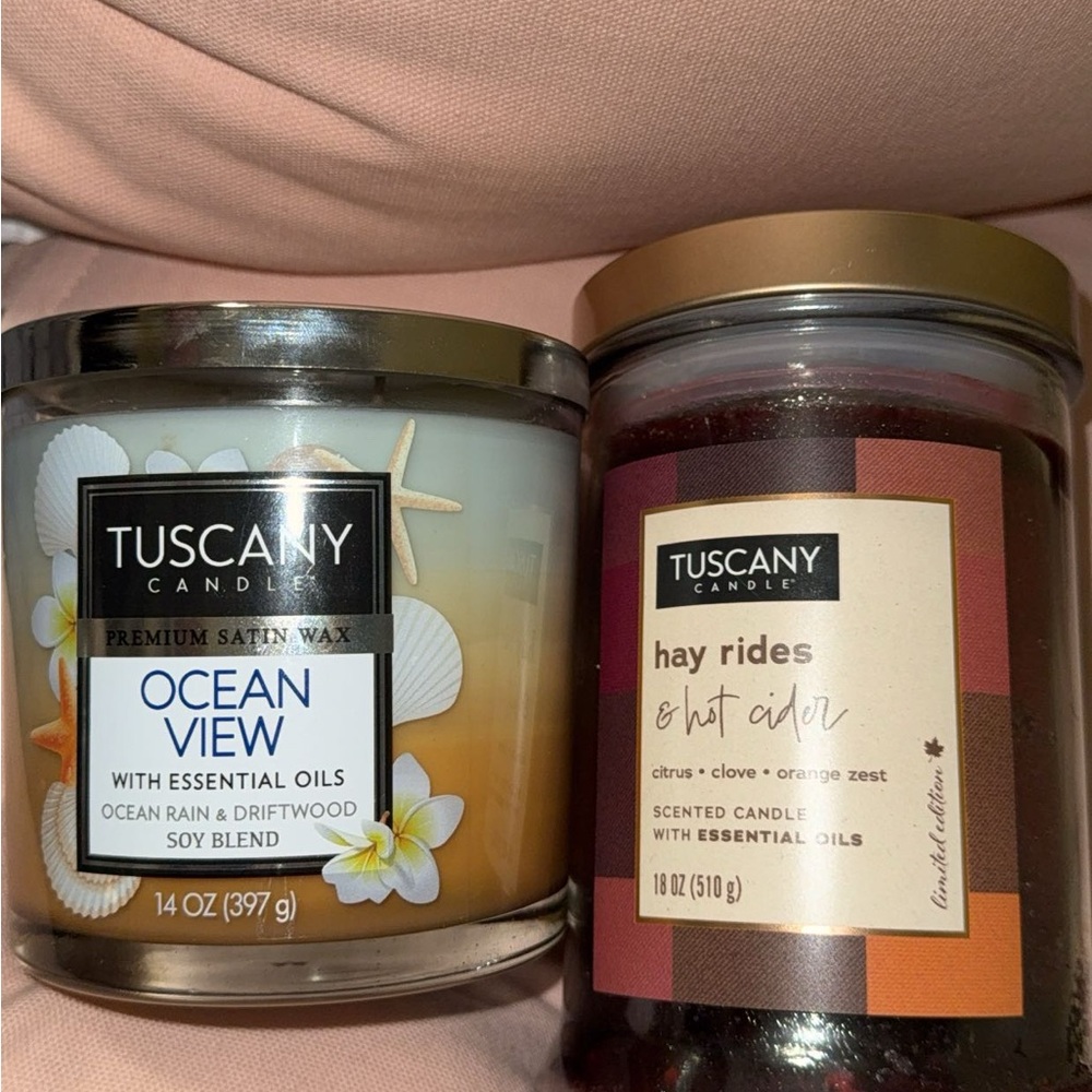 BRAND NEW 2 TUSCANY CANDLES